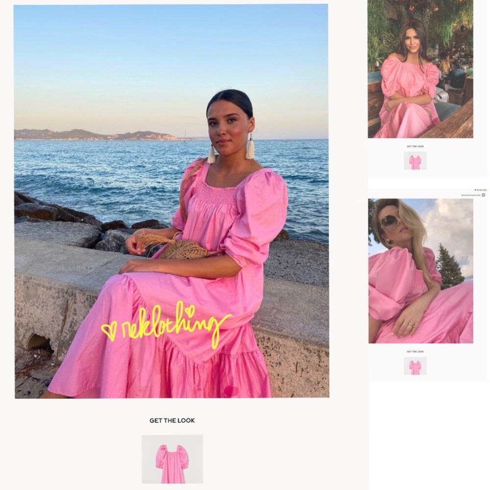 SOLD! Pink Square-neck Voluminous-puff shoulder - Picture 9 of 14